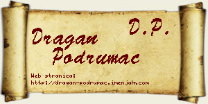 Dragan Podrumac vizit kartica